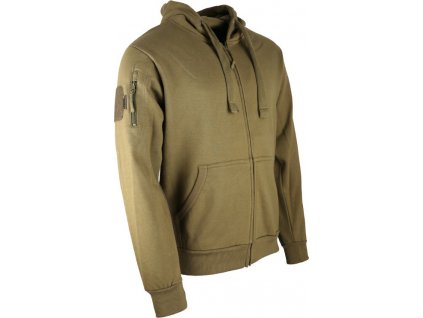 Taktická mikina Spec-Ops s kapucí na zip Coyote Velcro Kombat® Tactical (Velikost 3XL)