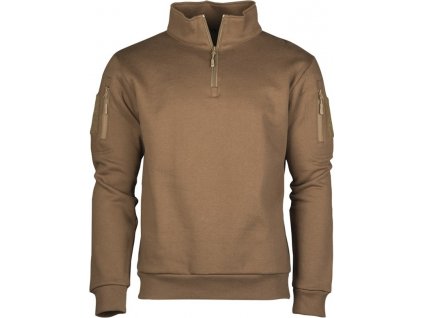 Mikina taktická se zipem Mil-Tec® Dark Coyote (Velikost S)
