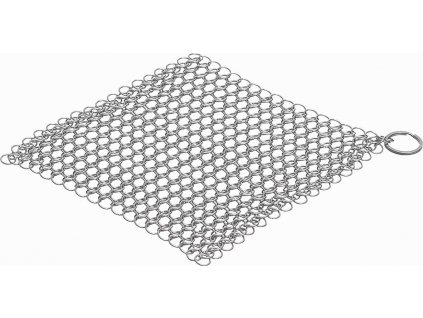 Drátěnka řetězová nerez na šetrnou péči 17,5x17,5 cm FoX® Outdoor