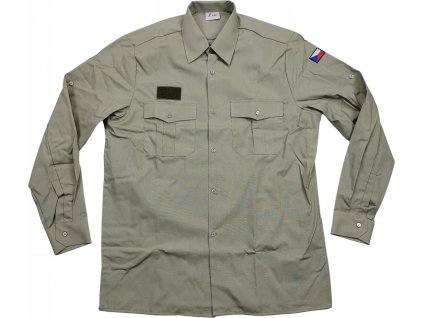 Košile 95 khaki s dlouhými rukávy AČR originál (Velikost 182/41-42)