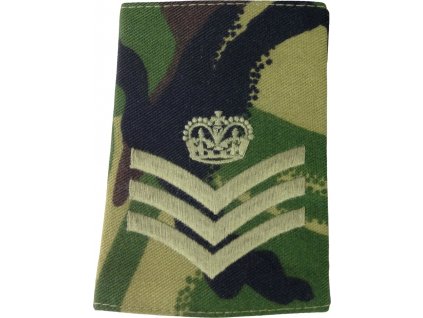 Hodnost výložka Velká Británie DPM Staff Sergeant