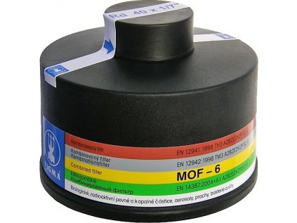 Filtr MOF-6 kombinovaný Sigma na plynovou masku 40x1,7