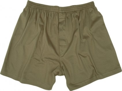 Trenýrky volné žerzejové BOXER Shorts Mil-Tec® Olive Drab zelené