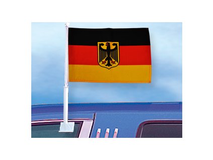 Praporek Německo  s držákem na auto