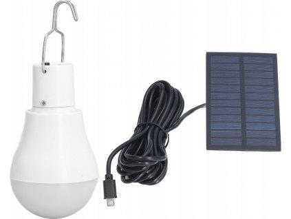 Svítilna LED žárovka se solárním nabíjením kempingová XJ4657