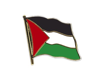 Odznak kovový pins 20 mm praporek Palestina