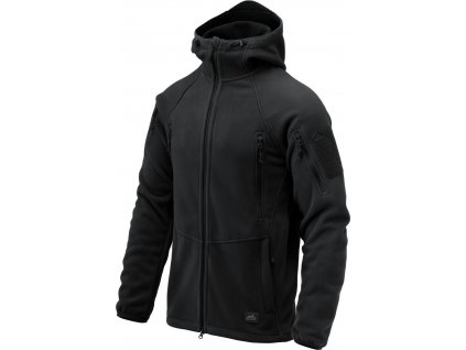 Bunda s kapucí černá Patriot Jacket Mk 2 Hybrid Fleece Black Helikon-Tex® BL-PJ2-FH-01 (Velikost XS)