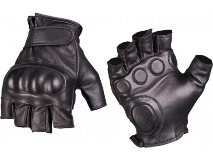 Rukavice bezprsté kožené protiúderové Tactical Finderless Gloves Mil-Tec® (Velikost S)