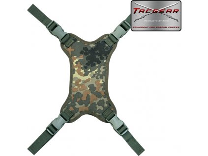 Držák na helmu upínací řemení k batohu Helmet-X MMB™ TacGear® Flecktarn BW