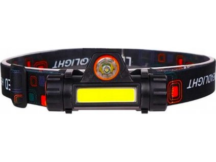 Svítilna čelovka COB LED CREE 120 lm nabíjecí USB B-SQUL (XJ3857)