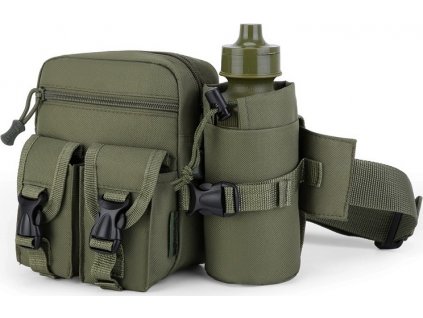 Taška do pasu ledvinka s lahví zelená Pioneer Olive Green Kombat® Tactical