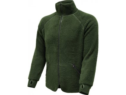 Bunda fleecová mikina se sníženou hořlavostí zelená Utility Jacket KL Holandsko originál