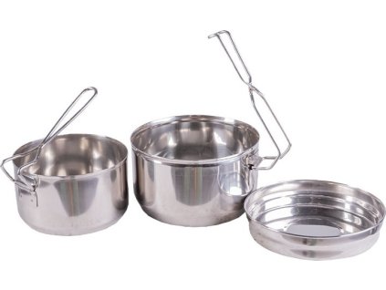 Ešus třídílný nerezový CZ Stainless Steel Mess Kit 3-Piece Mil-Tec® 91464260
