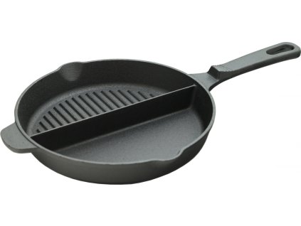 Grilovací litinová pánev dělená DUO LITINA Ø 25cm Cattara®