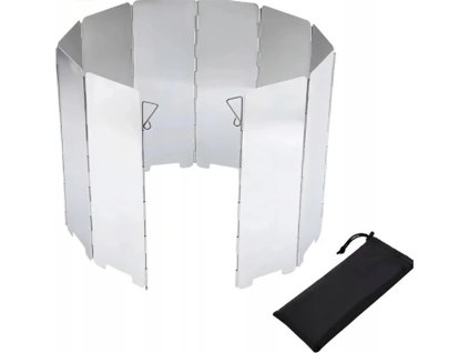 Závětří skládací pro outdoorové vařiče 24x74cm 9 lamel Pronett®