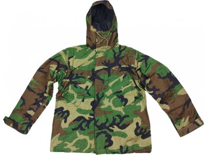 Bunda protichemická CBRN Chemical Coat US Woodland Ripstop originál (Velikost M-regular)