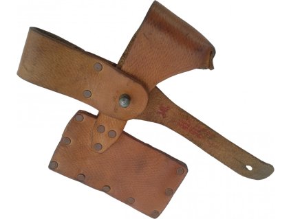 Závěsník na sekeru ženijní AČR ČSLA kožený originál (Varianta nýtovaný)