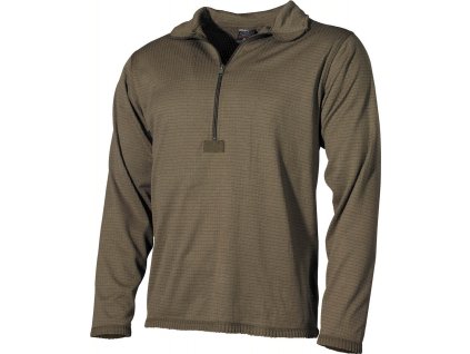 Triko funkční se zipem zelené US GEN III ECWCS Level II MFH® Professional 11401B (Velikost S)