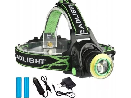 Svítilna čelovka Genetic 1247 CREE XM-L T6 ZOOM s nabíječkou