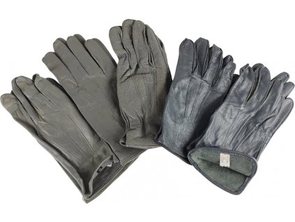 Rukavice BW kožené vycházkové šedé Bundeswehr originál použité