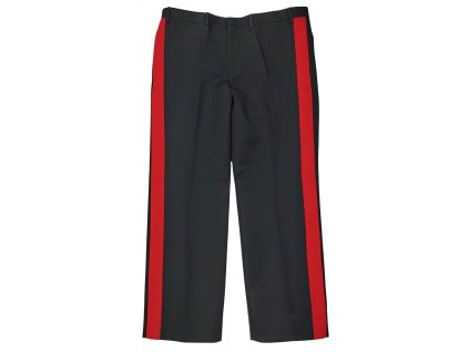 Kalhoty vycházkové černé s červeným pruhem Karabiniéři Itálie originál (Velikost 48/8/L nové)