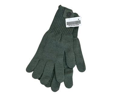 Rukavice pětiprsté Foliage green vnitřní vlněná vložka typ II. US originál (Velikost 5. (20-22cm))