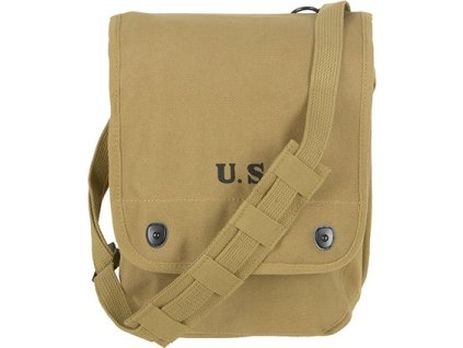 Taška expediční M1938 s držákem na mapu US Dispatch Map Case Khaki 8FIELDS® WWII Repro