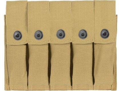Kapsa na 5 zásobníků US Thompson SMG Five-Cell Magazine Pouch Khaki 8FIELDS® WWII Repro