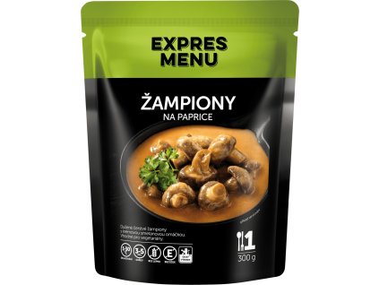 Žampiony na paprice Expres Menu