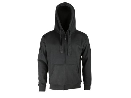 Taktická mikina Spec-Ops s kapucí na zip černá Velcro Kombat® Tactical (Velikost 3XL)