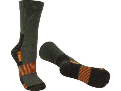 Ponožky Merino Trek Bennon zelené (Velikost 36-38)