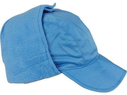 Čepice zimní ušanka světle modrá OSN Belgie (Velikost S (54-55 cm))