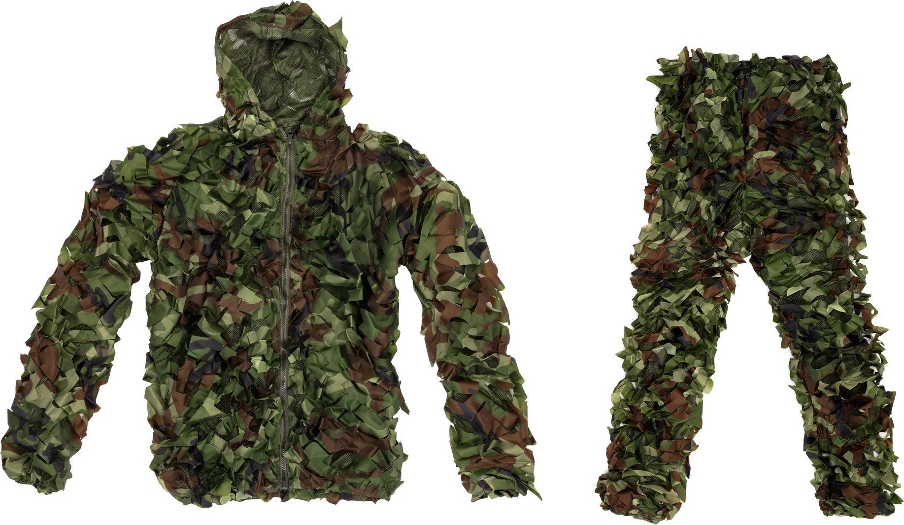 Maskovací oblek Hejkal Ghillie Suit Woodland 2-dílný GFC Tactical™ Vyberte velikost: M/L