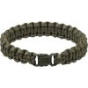 Náramek paracord oliv Miltec (Vyberte velikost S pro max obvod 16cm)