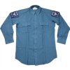 Košile modrá dlouhý rukáv US Protect soukromá bezpečnost (Velikost 35 / 16.5)