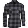 Košile flanelová dlouhý rukáv černo/šedá Mil-Tec® (Velikost S)