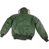 Bunda N2B aljaška oliv MFH bílý límec (Vyberte velikost S)