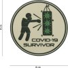 Nášivka COVID-19 SURVIVOR 3D PVC Velcro