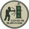 Nášivka COVID-19 SURVIVOR 3D PVC Velcro