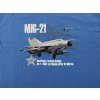 Triko dětské s potiskem MIG-21 sovětský stíhací letoun Mikojan-Gurevič modré EXC® (Vyberte velikost 110)