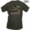 Triko s krátkým rukávem a potiskem Sovětský bitevní tank T-72 khaki EXC® (Velikost S)