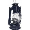 Petrolejová lampa s rukojetí 19 cm (petrolejka) Camping Lantern Retro (Barva černá)