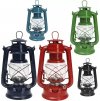 Petrolejová lampa s rukojetí 19 cm (petrolejka) Camping Lantern Retro (Barva černá)