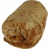 Deka přikrývka Fleece mikrovlákno 150x200 cm světle hnědá