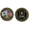 Pamětní ražená mince smalt USAG HUMPHREYS SOUTH KOREA