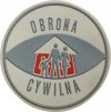 Nášivka civilní obrany gumová OC Obrona Cywilna Polsko originál