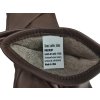 Rukavice kožené s podšívkou hnědé US originál (Velikost MEDIUM (20-22 cm))