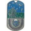 Identifikační známka s řetízkem Výsadkové jednotky s vlajkou (VDV) ID Dog Tag Rusko originál