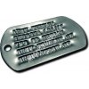 Identifikační známky ID US Dog Tags originál stříbrné - ražba ID známek