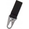 Taktická klíčenka 2" s karabinou Velcro černá